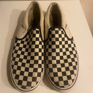 Black and white checkered vans